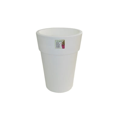 Pot Linéa Haut 16xh22 cm Blanc, Vue principale