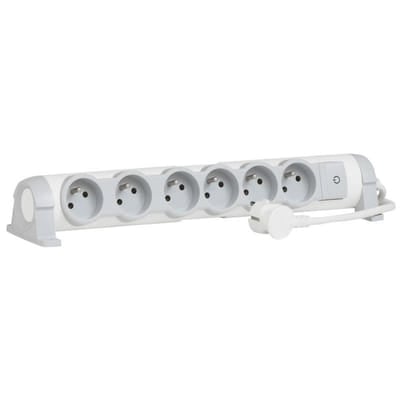 Rallonge Multiprise Legrand LEG050083 6 Prises 1.5 M - Blanc, Vue principale