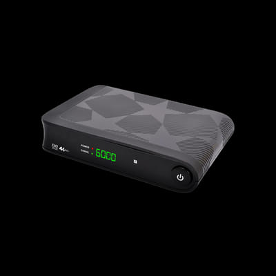 Récepteur ALPHASAT-4K Ultra HD 4K / NOIR + 5 ABONNEMENTS, Vue principale