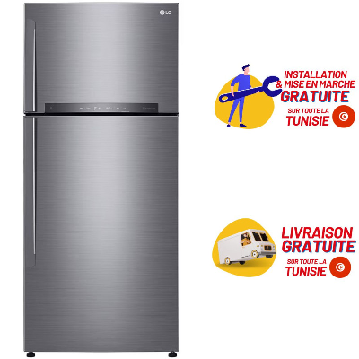 Réfrigérateur LG GN-H702HLHL 506 Litres NoFrost - Silver
