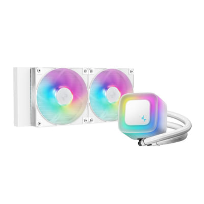 Refroidisseur d'air pour processeur DeepCool LE240 V2 | 240mm | ARGB / Blanc, Vue principale