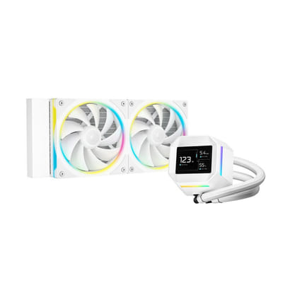 Refroidisseur d'air pour processeur DeepCool LM240 | 2.4" IPS display | Blanc, Vue principale