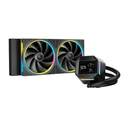 Refroidisseur d'air pour processeur DeepCool LM240 | 2.4" IPS display | Noir, Vue principale