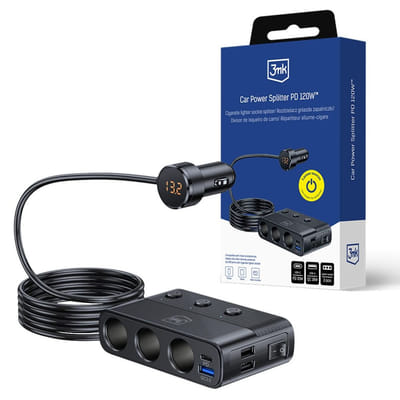 Répartiteur d'alimentation 3MK PD 120 W QC PPS UCB-C USB-A pour 7 appareils, Vue principale