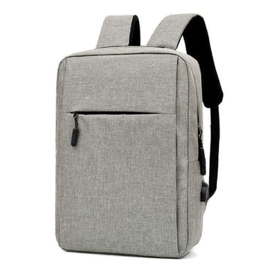 Sac à Dos Pour Pc Portable 15.6" BAG 028 - Gris + PORT USB, Vue principale
