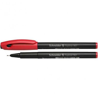 Stylo Feutre SCHNEIDER - Top Liner 967 - 0,4 mm - Rouge, Vue principale