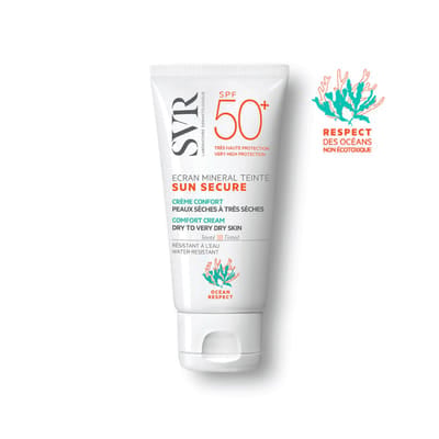 SVR SUN SECURE ÉCRAN MINÉRAL TEINTÉ-Peaux Sèches à trés sèches SPF50+ - 50ml, Vue principale