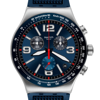 Swatch Blue Grid, Vue principale