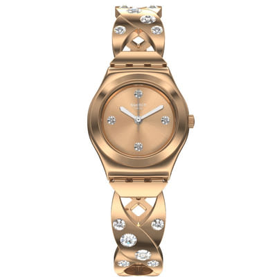 Swatch Rose Hug Montre bracelet Femelle Quartz Or rose, Vue principale