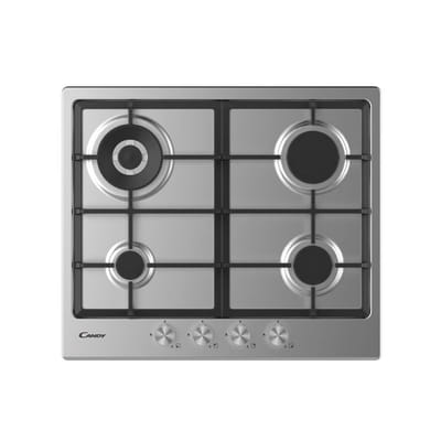 TABLE DE CUISSON CANDY 4 Feux / CHG6BR4WX / INOX, Vue principale
