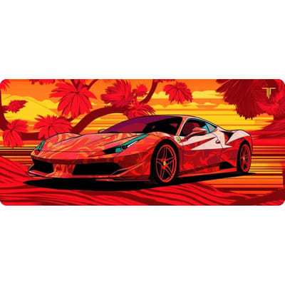 Tapis de souris Gamer TITAN XXL016 RED FERRARI / XXL, Vue principale