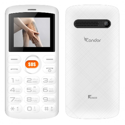 Téléphone Portable CONDOR F Senior Double Sim Blanc