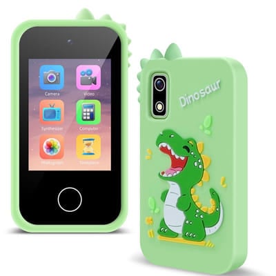Téléphone Portable QIOP Pour Enfants Vert, Vue principale