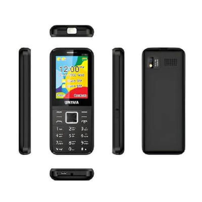 Téléphone Portable UNIWA E1802 - Noir, Vue principale