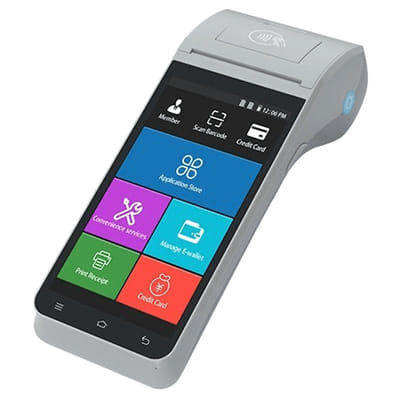 Terminal De Point De Vente Portable Tout En Un ZKTeco ZKH300 Avec Imprimante Intégrée, Vue principale