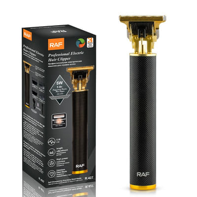 Tondeuse à Cheveux Rechargeable RAF R.427 Noir, Vue principale