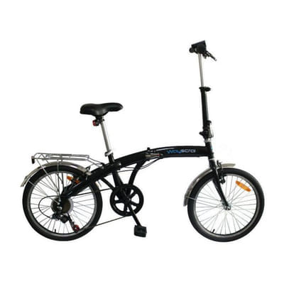Vélo Pliant WAYSCRALL Avec Porte Bagages - Noir, Vue principale