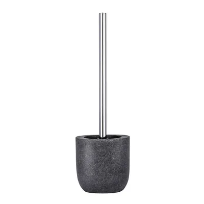 Porte-savon WENKO Puro Anthracite - Design Ovale En Polyrésine, Pour Salle De Bain Ou Cuisine