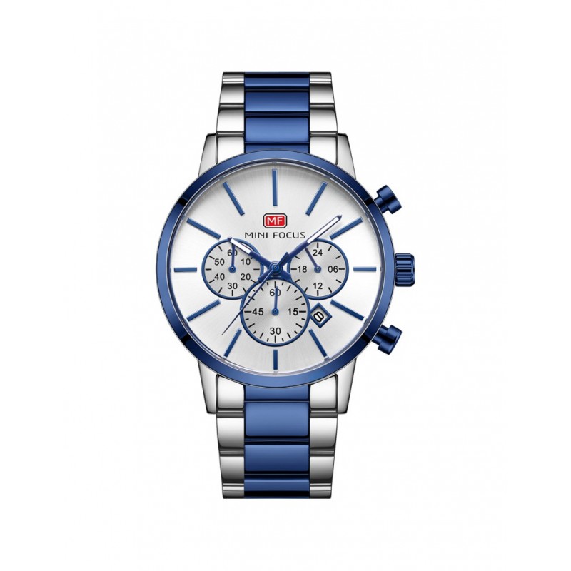 Montre MINI FOCUS Pour Homme MF0294G Silver Bleu au meilleur